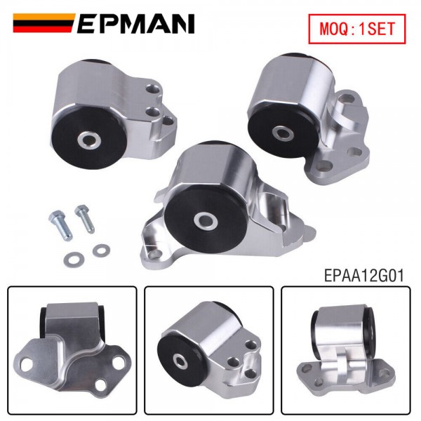 EPMAN Billet Aluminum Engine Mounts Del Sol Civic 9295 Integra 9401